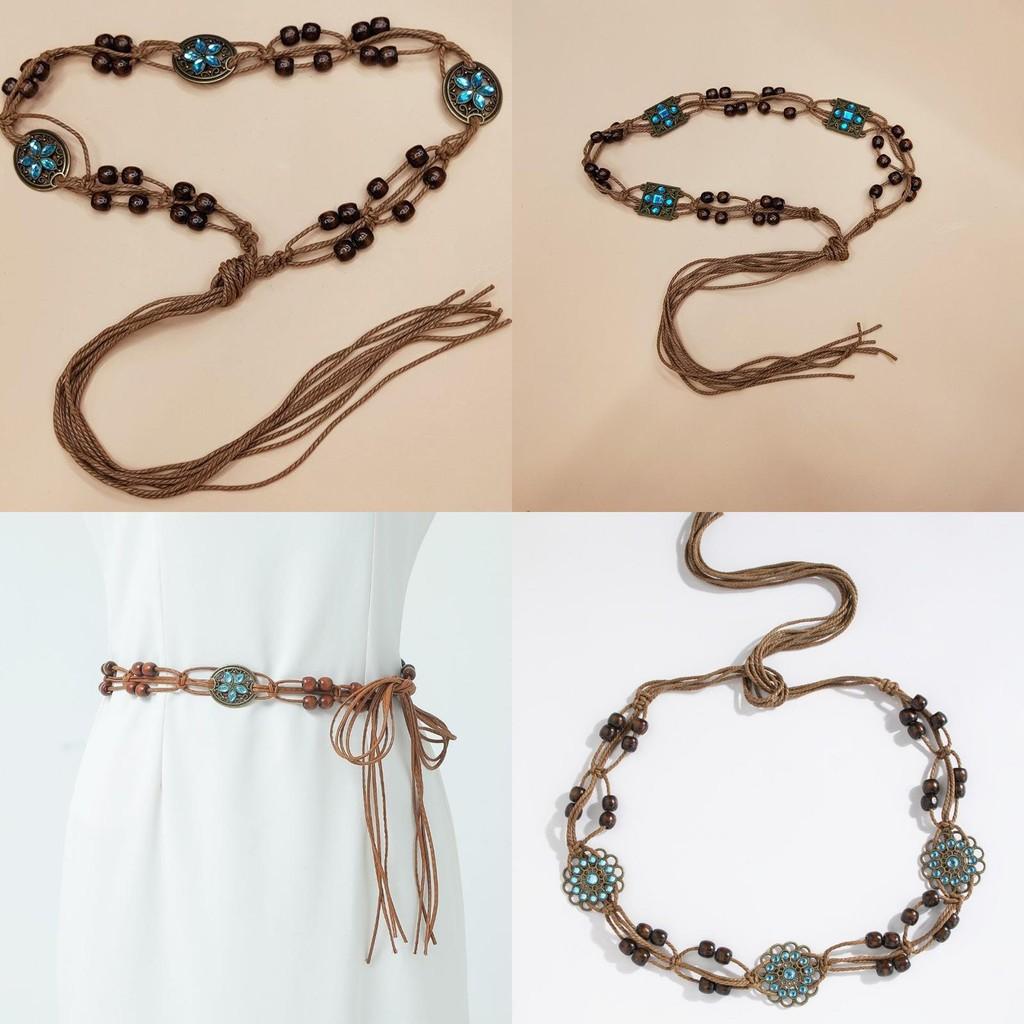 Bohemian Womens Waist Chain With Woven Fabric For Casual Summer Fashion Accessories