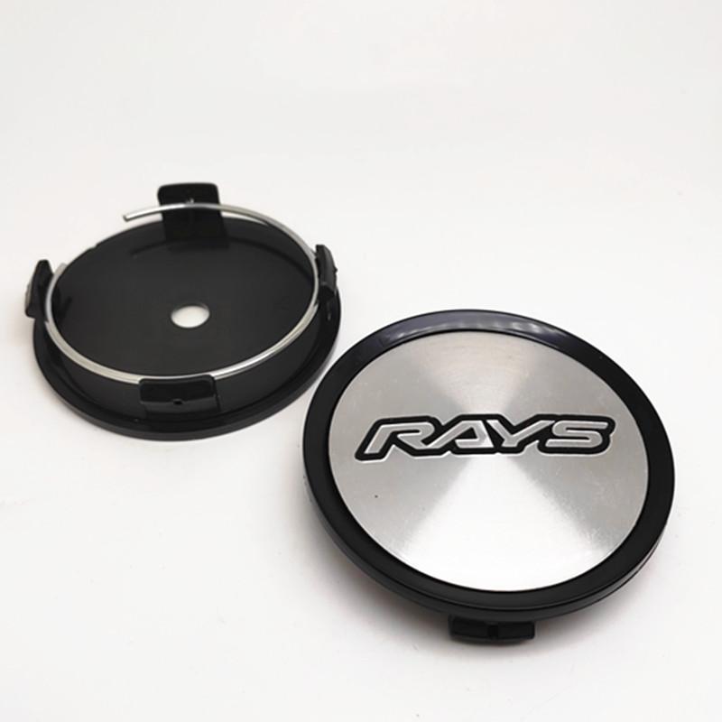 4pcs 75mm 70mm Rays Wheel Center HubCaps Car Rims Dust-proof Cover Cap Badge