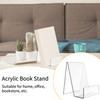 4/8pcs Transparent Acrylic Stand, Desktop Acrylic Book Photo Frame Art Display Stand, Greeting Card Holder, Party Holiday Seat