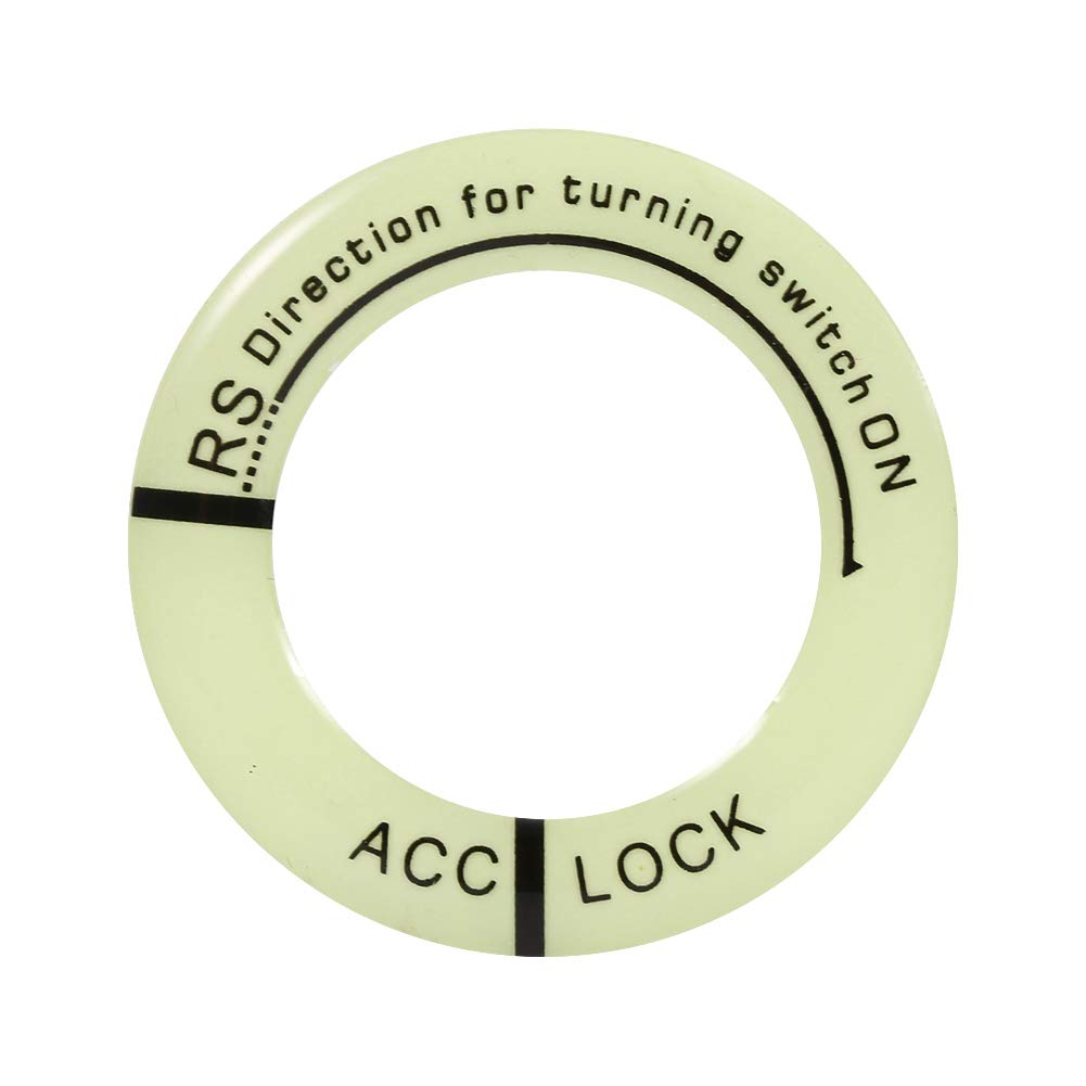 

Светящееся декоративное кольцо на ключ зажигания - Qiilu Премиум Качества Декоративное Кольцо на Замок Зажигания, default чёрный