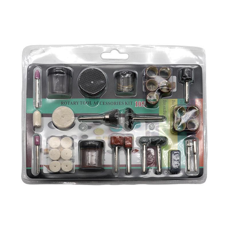 

Набор из 105 принадлежностей для шлифования, полировки и зачистки электроинструментов 105 pieces зелёный