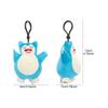 Genuine Animal Series Pikachu Snorlax Kawaii Plush Toys Cute Pendant Keyring Keychain Birthday Party Gifts for Kid Boy