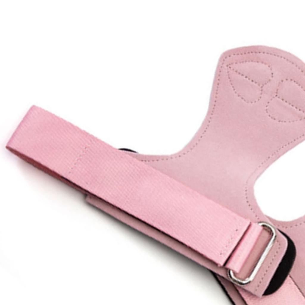2PCS Weight Lifting Wrist Straps for Women Strong Grip Pull Ups Deadlift Strap Weight Lifting Grips Heart Shaped Pattern Pink S