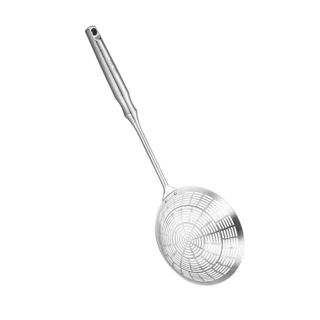 Premium 304 Nonrust Steel Slotted Spoon Strainer Cooking Skimmers Tool Perfect For Hot Pot Noodles And Deep Fryers Use