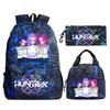 Kpop Peripheral Printing Student Schoolbag Fashionable Large Capacity Casual Backpack Three-Piece Set