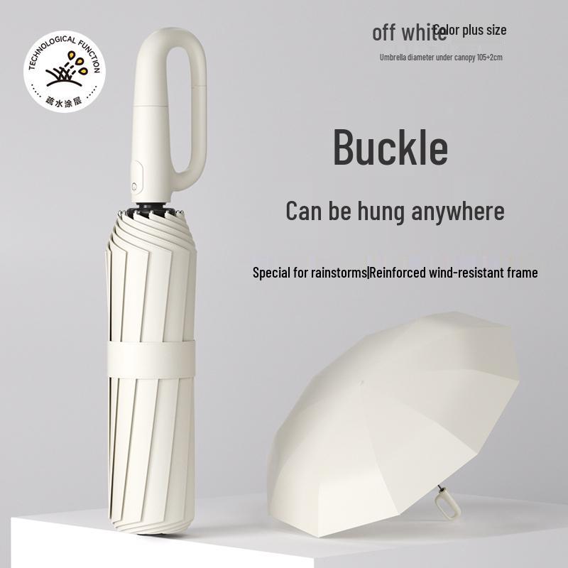 Large Automatic Folding Umbrella for Men & Women - Dual-Use Sun & Rain Protection with UV Sunshade