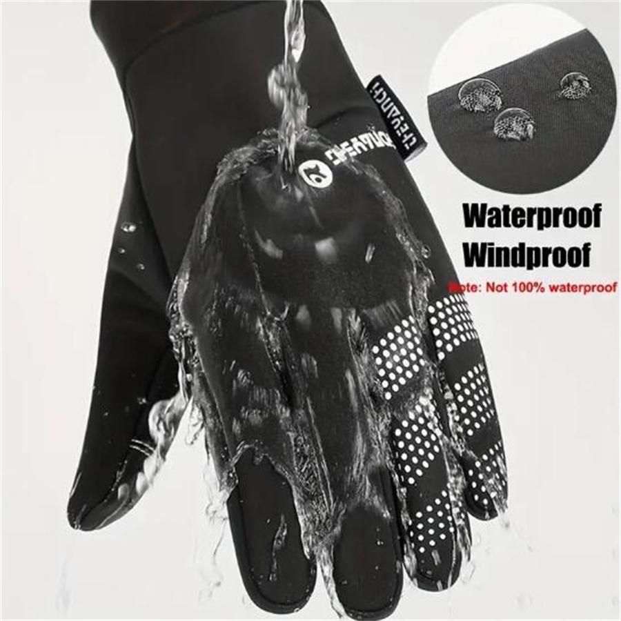 Waterproof Winter Thermal Gloves, Touchscreen Anti-Slip Windproof Gloves for Outdoor Sports