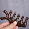Head Meridian Massage Comb Sandalwood Four / Five Wide Tooth Comb Acupuncture Therapy Blood Circulation Anti-static Smooth Hair