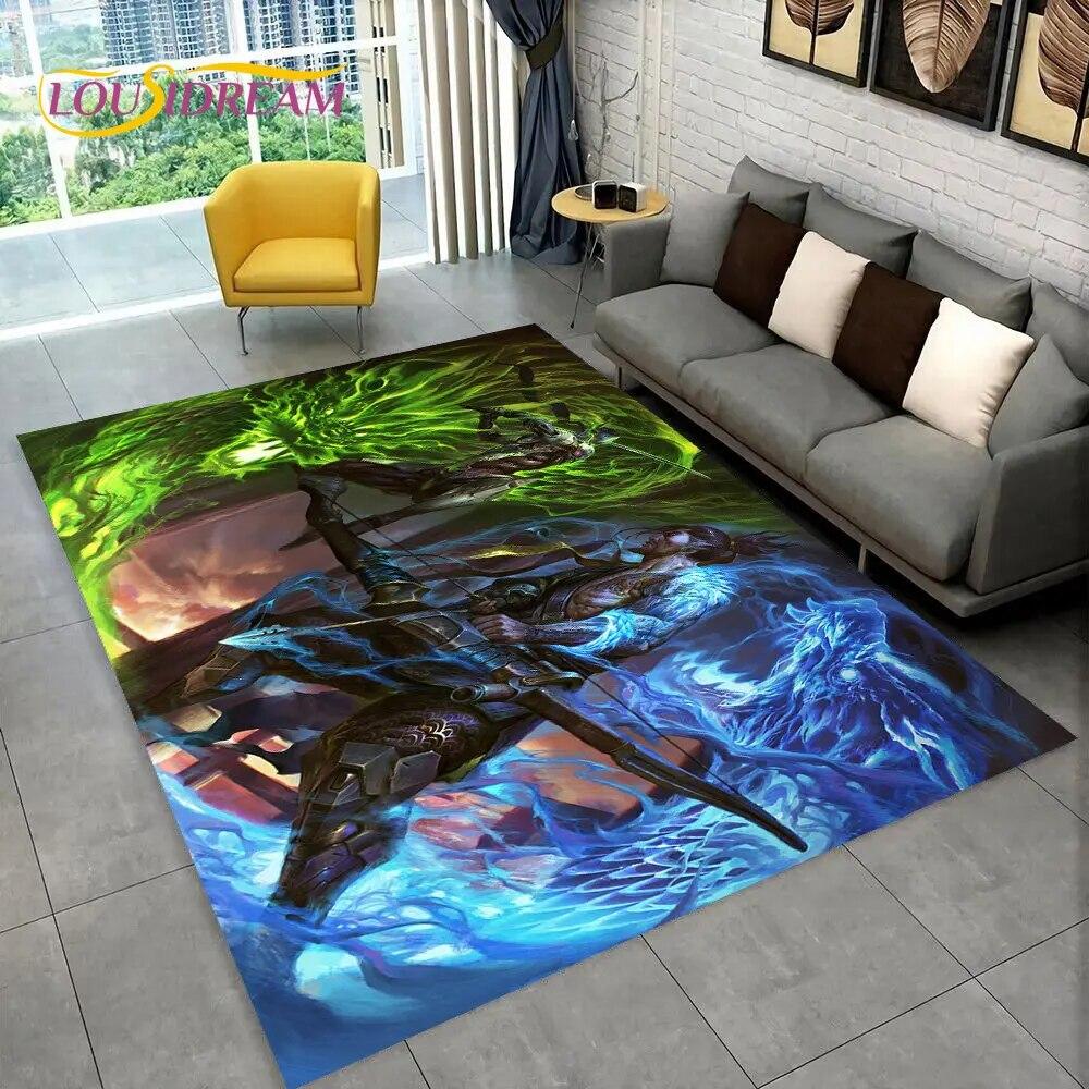Overwatch Game Gamer DVA  Area Rug,Carpet Rug for Home Living Room Children's Bedroom Sofa Doormat Decor,kids Non-slip Floor Mat