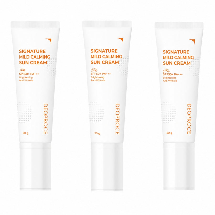 Deoproce Signature Mild Calming Sun Cream SPF50+ PA++++ 50g*1Pc/2Pcs/3Pcs/4Pcs