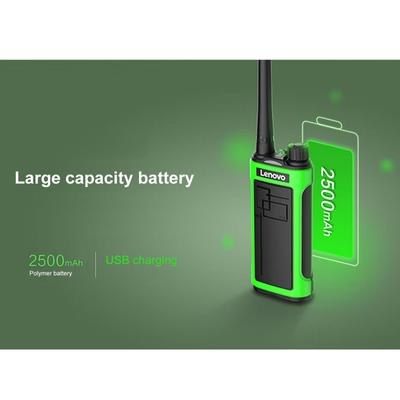 Lenovo Walkie Talkie N8 Transceiver FM profesional cu 16 canale Radiouri cu două căi portabile reîncărcabile