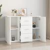 VidaXL Buffet blanc 91x29,5x65 cm bois d'ingénierie 823342