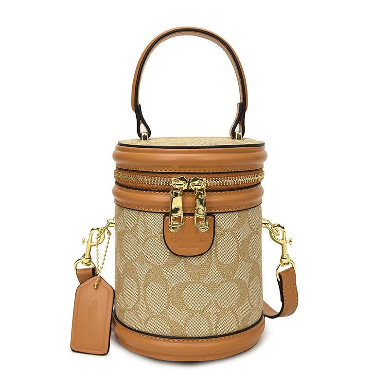 

KOUJIA 2025 High-End Women s Cylinder Crossbody Bag - Versatile, Stylish Shoulder Bag for Cross-border Fashion. хаки