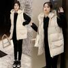 Down Cotton Vest Women's Autumn and Winter New Medium and Long Outer Wear Student Versatile Fashion Vest Outer Wear Trendy