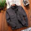 Warm Thick Winter Polar Fleece Jacket Coral Solid Color Sweater Coat