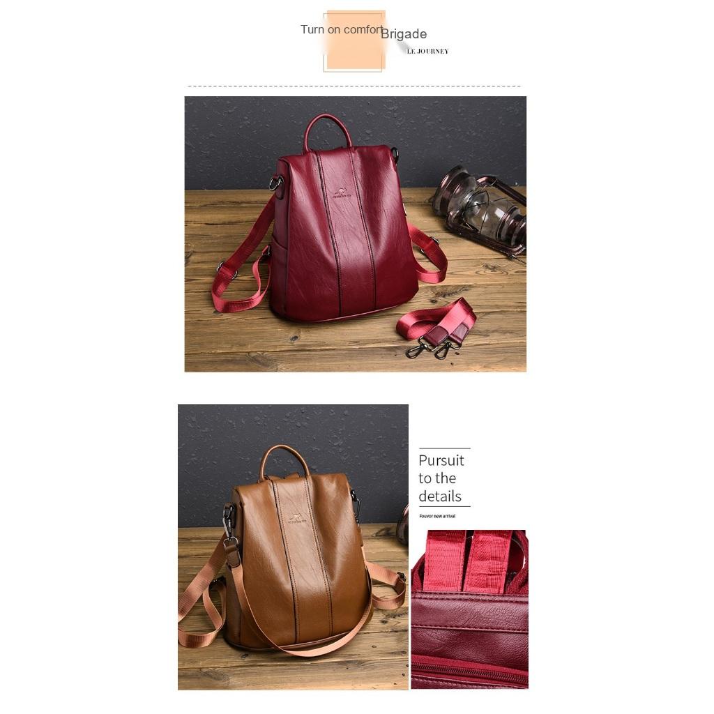 Backpack for Women PU Adjustable Strap Convertible Daily Commute
