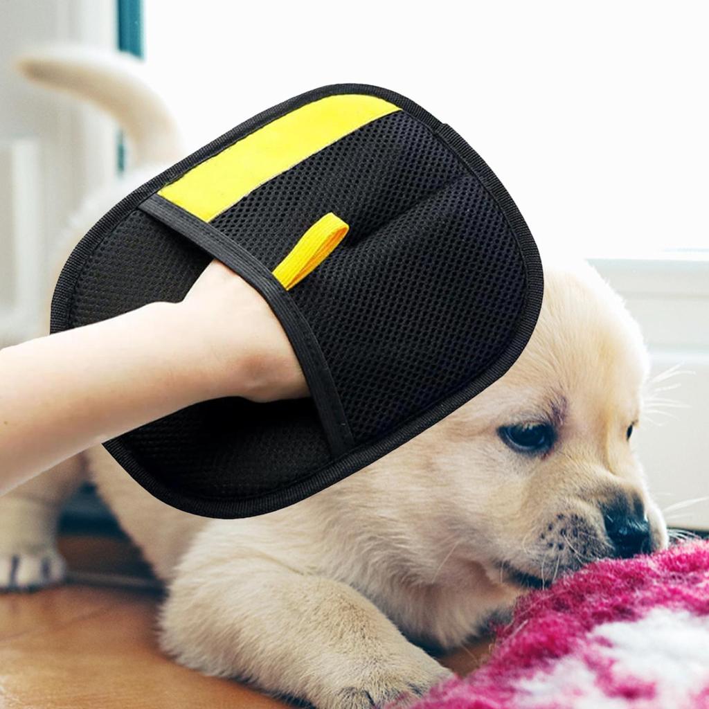 Pet Shedding Gloves Pet Puppy Hair Removal Static Gloves Pet Detangling Gloves Pet Deshedder Gloves for Furniture Tablecloth