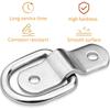 D-Ring Tie Downs Anchor1/4” Heavy Duty Surface Floor Mount Lashing Rings 2400 Lbs Cargo Trailers Load-Bearing Hangers Bracket (Pack Of 12)