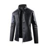 European Size Thin New Casual Leather Jacket for Men, Korean Style Slim-fit Trendy Youth PU Leather Jacket Men's Clothing