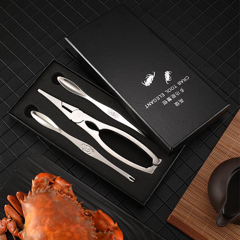 

Набор для еды крабов из нержавеющей стали 304: Ножницы, плоскогубцы и игла для легкого снятия и удаления