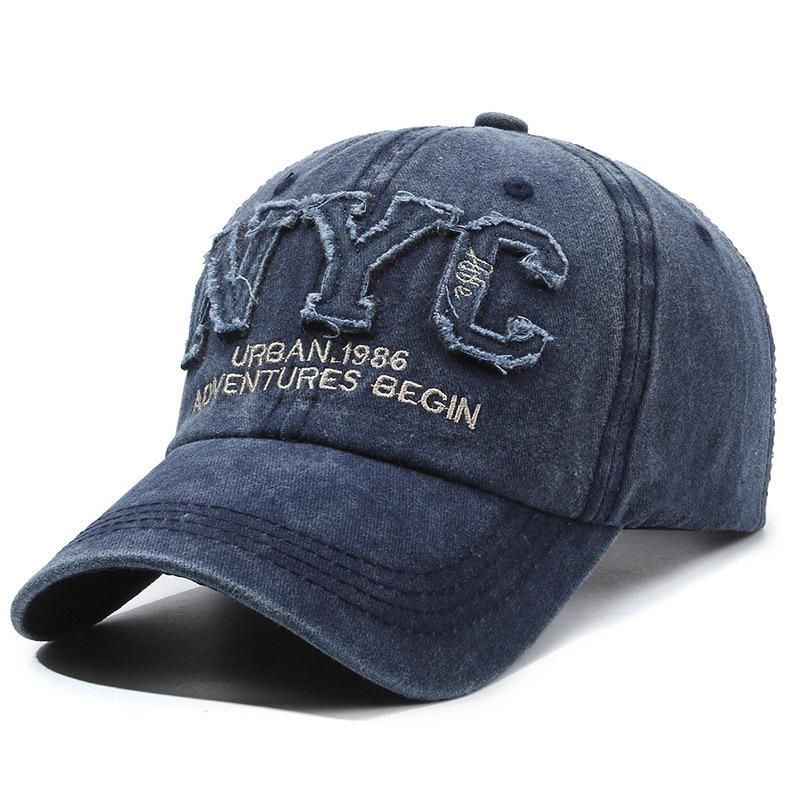 Outdoor Sports Casual Baseball Cap, European And American Style, Retro Letter Patch,  Sports Sun Hat Adjustable