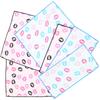 Cluster Half Square Set of 6 In Cotton Gauze Handkerchiefs with Pop Patterns of & Handkerchiefs, [Made Japan] 100% [Set 1009]