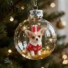 Handmade Glass Christmas Decorations Bird Acrylic Ornaments 2D Cardinals Animal Tree Elegant Decor Handcrafted Holiday Hanging for Home 3D Balls