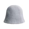 LOWTEAL SIGNATURE ORNAMENT ANGORA BUCKET HAT, sky GREY