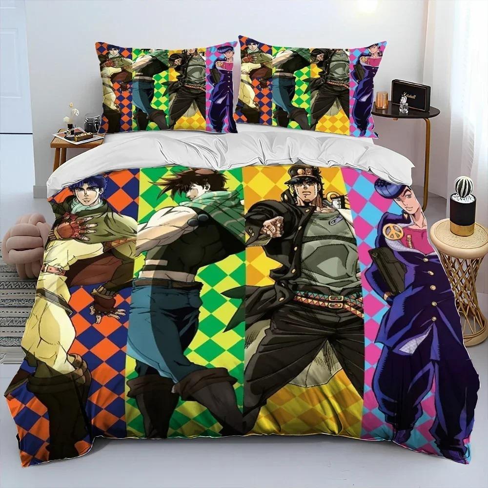 Anime jojo's Bizarre Adventure 3D NEW Duvet Cover Pillowcase Bedding Set Adult Boy Girl Bedroom Decoration Single Double Large