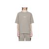 Stone Island Letter Print Crew Neck Loose Fit Short Sleeve T-Shirt Men Tops Khaki 8015209T2-V0064