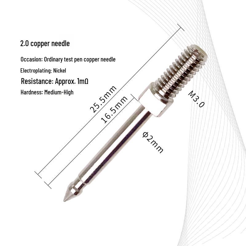 

Universal Test Leads with Gold-Plated, Super Sharp, Replaceable Needles, Multiple Specs, 4mm Banana Plug, Extra Long