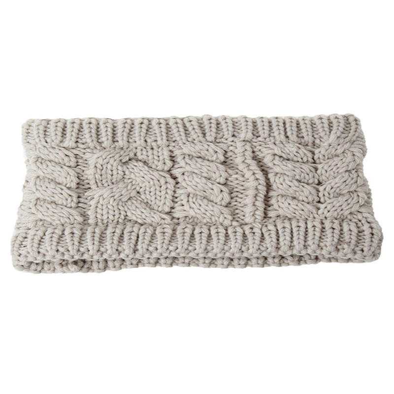 Strikkede pannebånd Twisted Strikket Garn Tom Lue Kvinner Vinter Mote Hårtilbehør