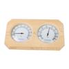 Houten Thermometer Hygrometer voor Saunaruimte Dubbele Wijzerplaat Type Temperatuur Vochtigheid Meter