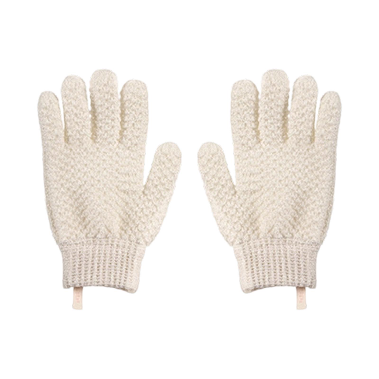 

Five-finger Exfoliating Mitt, Foaming Dead Skin Remover, Back Scrubbing Tool, Massage Scrubbing, Mud Removal, Bath Glove One Size білий