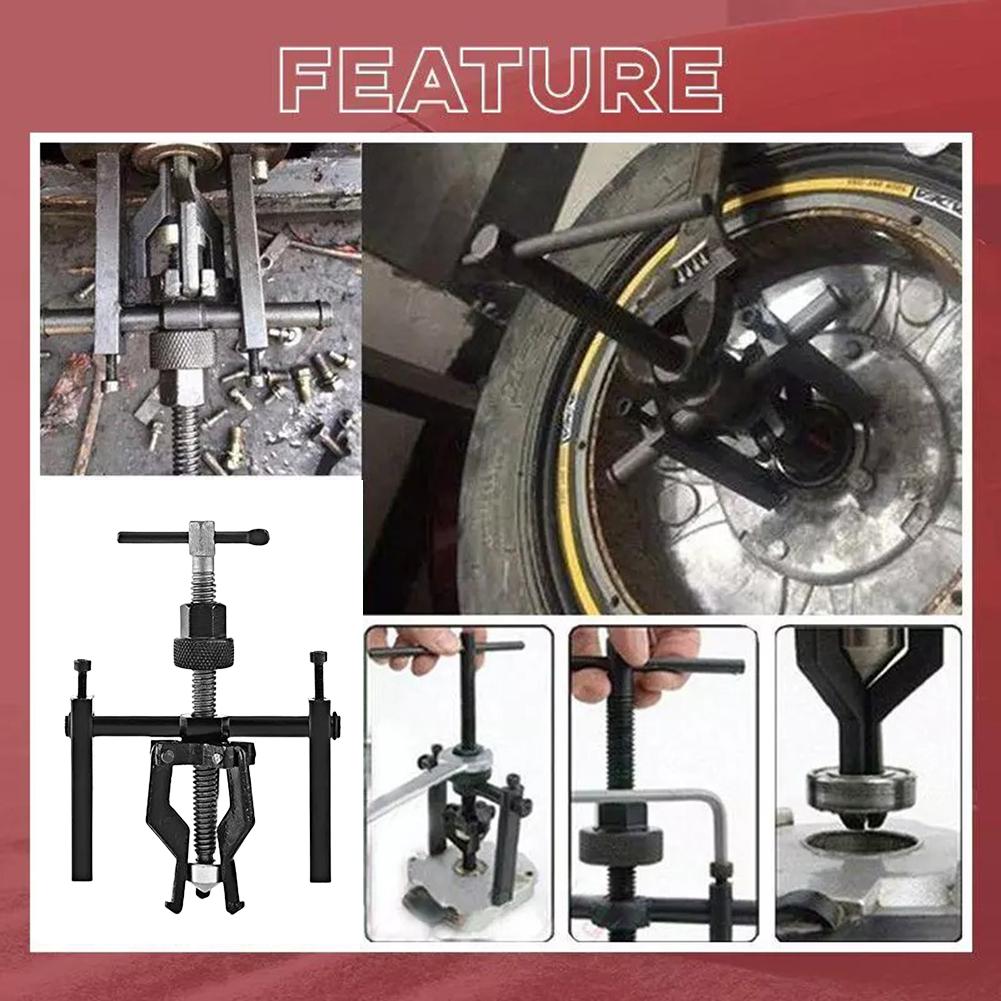 Gear Extractor 3-Jaw Bearing Puller Tool Labor-saving Internal Bearing Puller Steel for Car Repair Tools for Auto Vehicle Parts