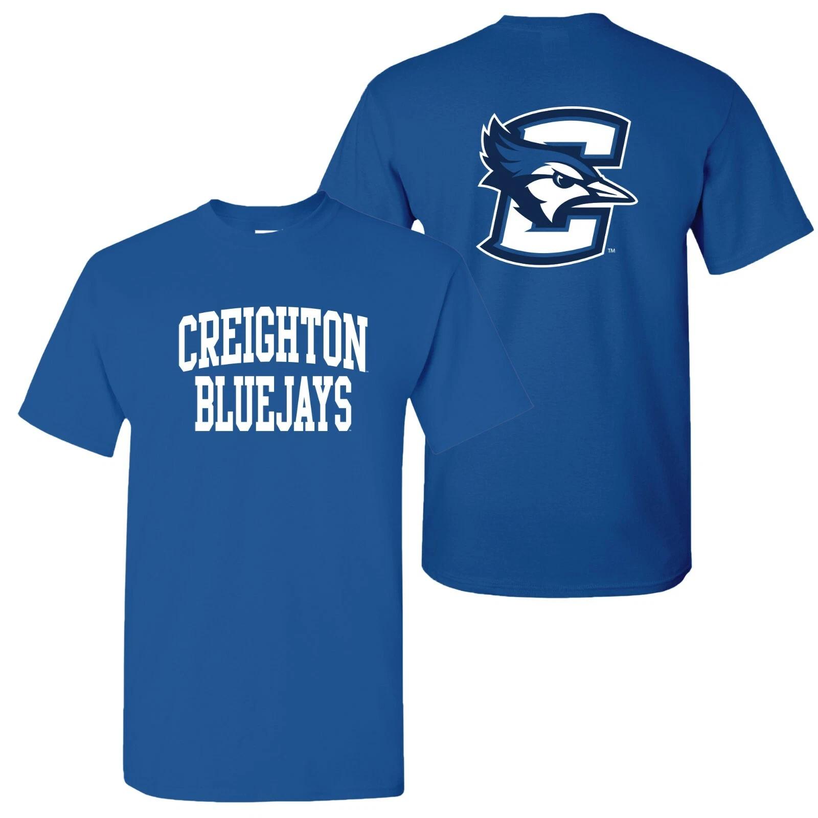 Creighton Bluejays Front and Back Print T-Shirt - Royal L