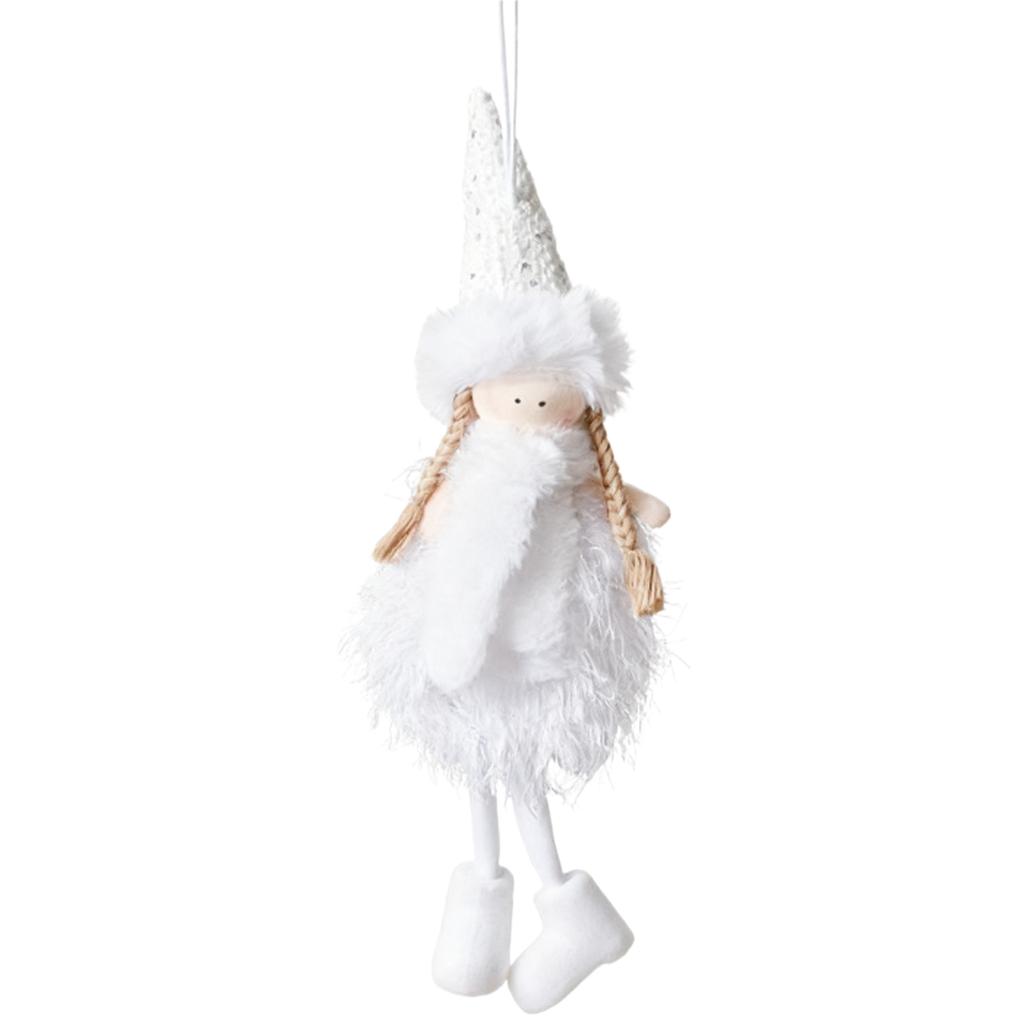 Angel Doll Ornaments Handmade Christmas Tree Ornaments Pendant Doll for Christmas Party New Year Wedding Decoration