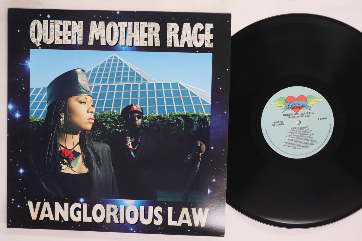 

LP Record QUEEN MOTHER RAGE Vanglorious Law 38001 CARDIAC RECORDS 1991 US Rap HipHopRB Used