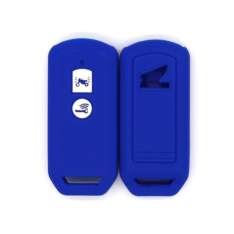 

Suitable for Honda Jiayu click150Vario 2-button motorcycle key cover silicone remote control protective shell bag синий