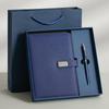 A5 PU Leather Business Notebook with Customizable Loose-Leaf Pages and Buckle Closure In Gift Box