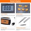 Grain Moisture Meter Fit for Black Pepper Cashew Nut Wheat Corn Coffee Beans Cacao Beans Meter Damp Detector LCD Display