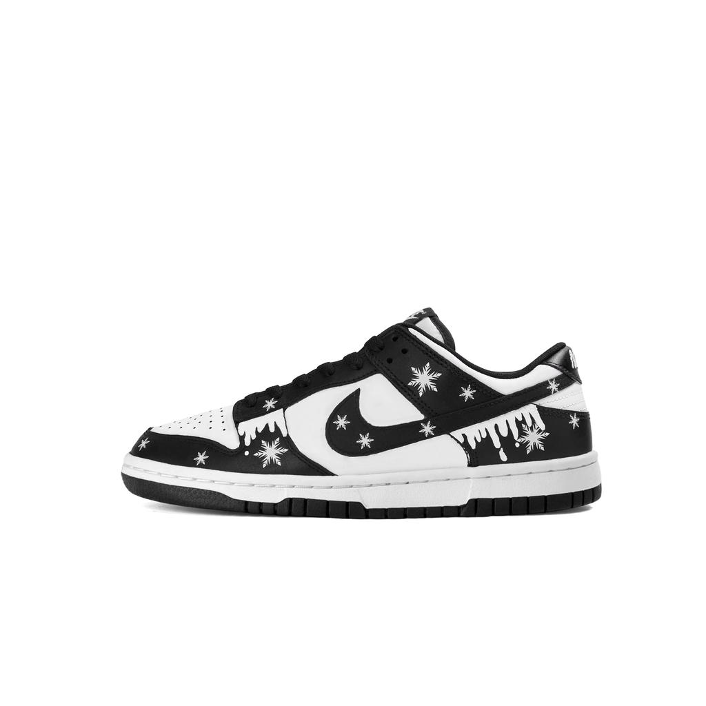 Nike Dunk Abrasion Resistant Low Top Skateboard Shoes Unisex Black HF5441-100(Team825-)