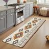 Long Kitchen Mat Southwestern Aztec Printed Long Hallway Runner Rug Non Slip Floor Carpet for Oven Stove Balcony Home Decor