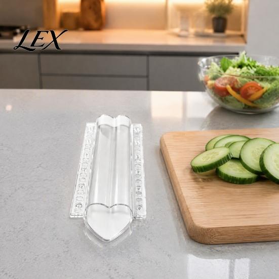 Reusable Vegetable Molds for Farm Cucumber Growing Mold, Heart Shaped, Clear Fruit Shaping Transparent Mold Plastic Zucchini Gardening Supplies