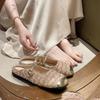 Baotou Half Slippers Women's 2025 Summer New Outer Wear One-pedal Lazy Shoes French High-end Small Fragrant Sandals