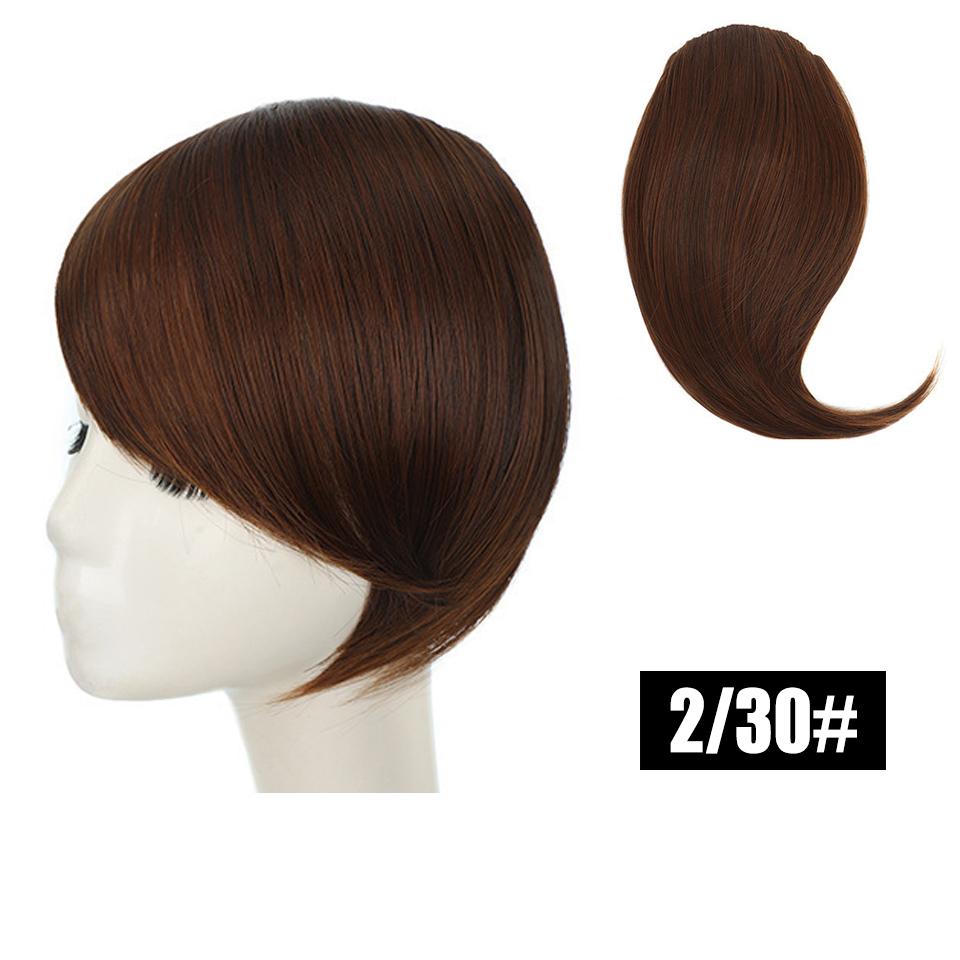 WTB Partial Bangs Wig Synthetic Wig Female Bangs Partial Lengthening Bangs Fake Bangs Two Cards Seamless Wig Piece