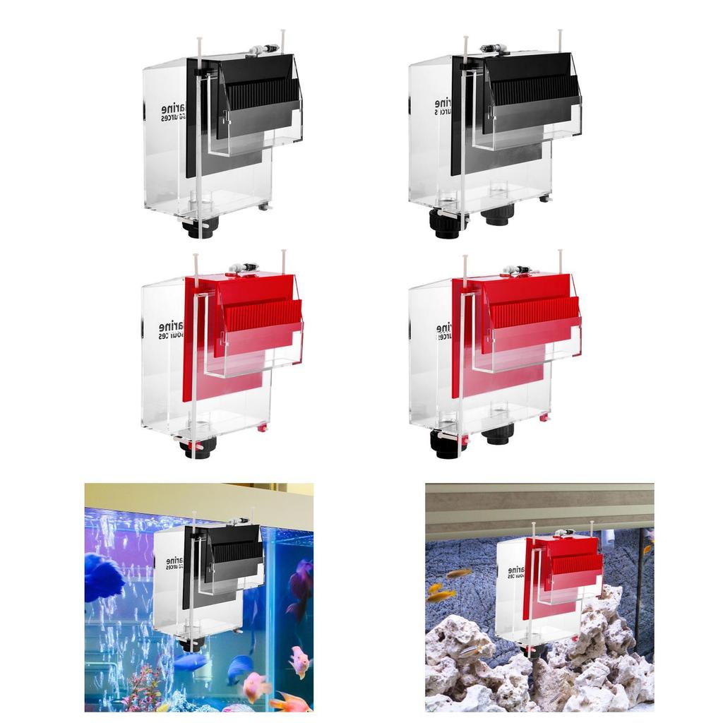 Overflow Box for Aquariums Aquarium Tank Filter Box Siphon Decoration