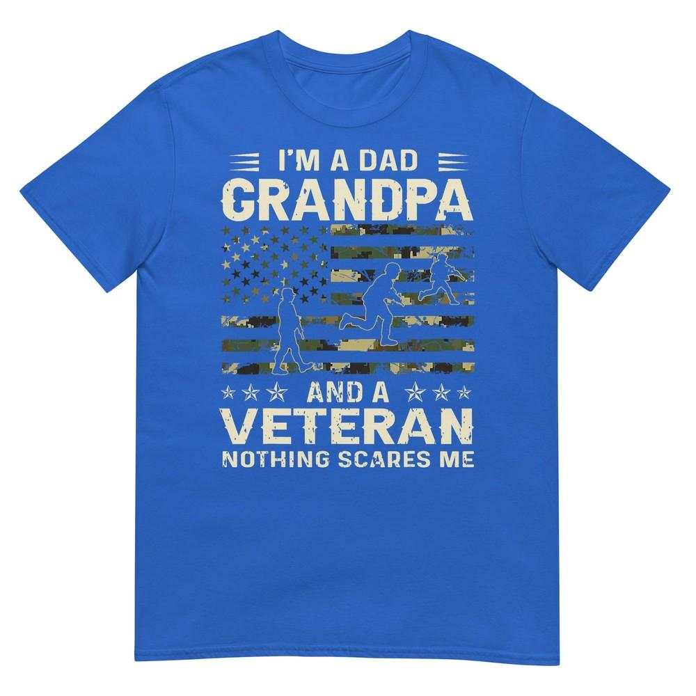 Im A Dad Grandpa And Veteran Fathers Day American Flag TShirt
