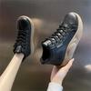 Platformed Low-cut Ladies Sneakers White Vulcanize Black Basketball Woman Shoes Women Luxury  Sport Popular Goods
