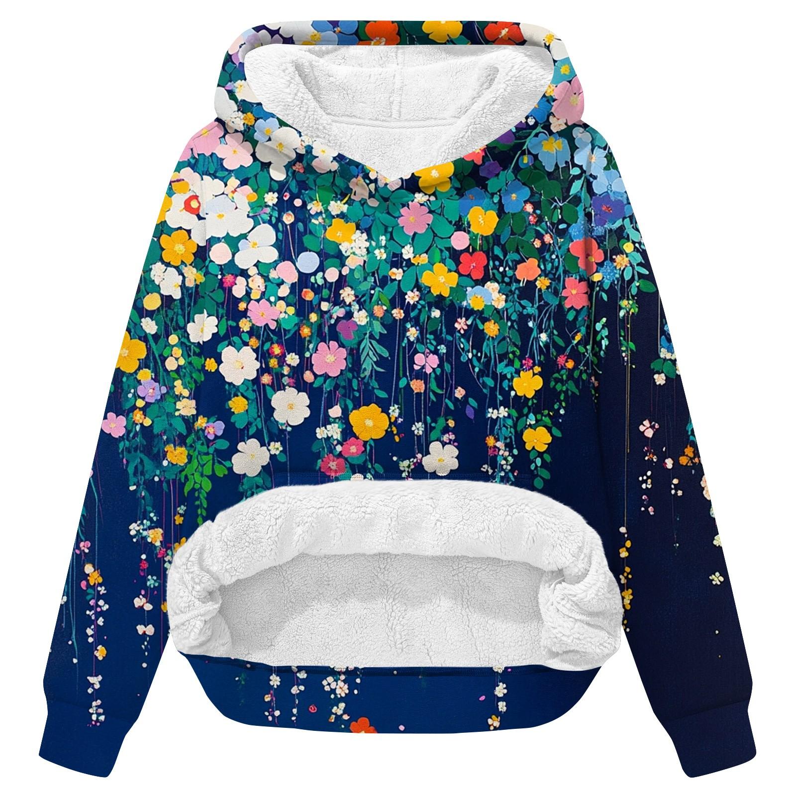 

Женская зимняя повседневная модная толстовка с круглым вырезом и длинным рукавом из бархата с утолщенным капюшоном XXXL